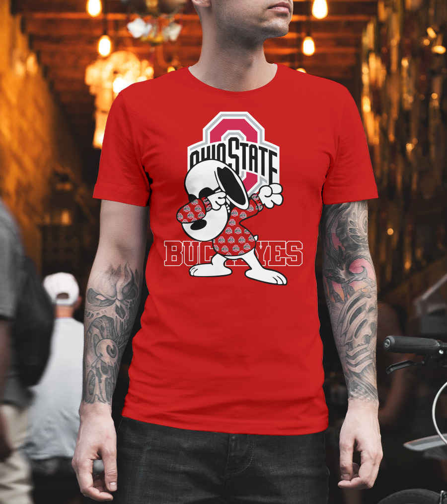 Ohio State Buckeyes Snoopy Dabbing T-Shirt