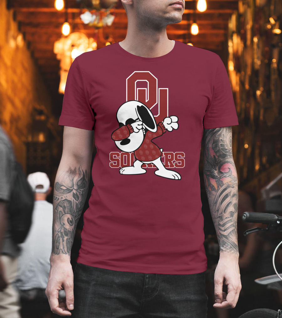 OU Sooners Snoopy Dabbing T-Shirt