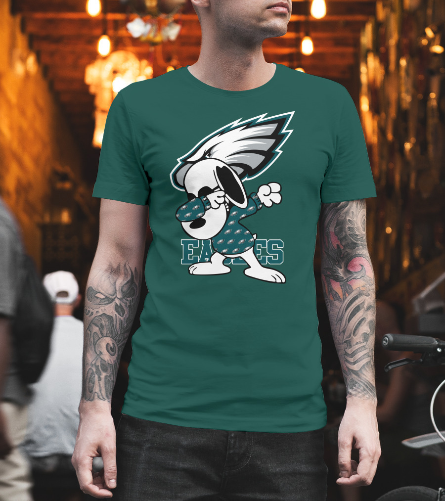 Philadelphia Eagles Snoopy Dabbing Mascot T-Shirt
