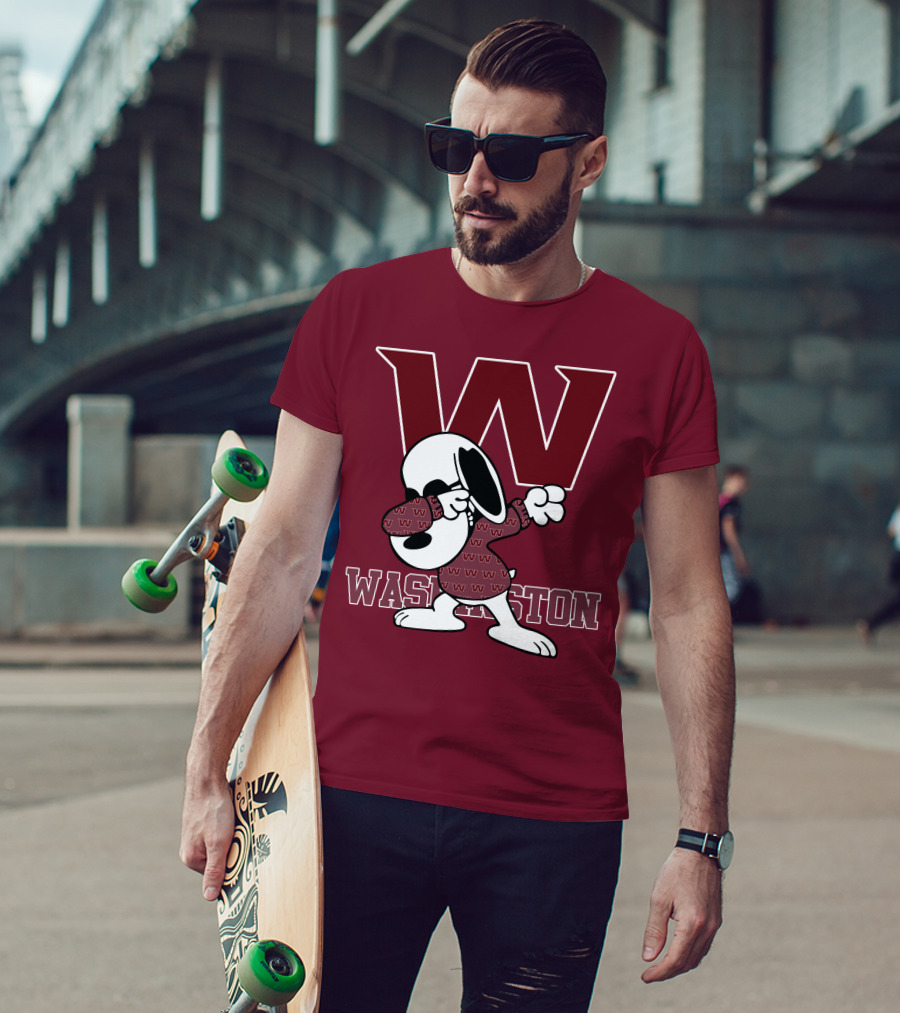 Washington Snoopy Dabbing With W T-Shirt