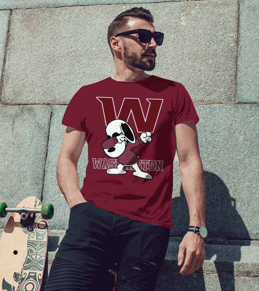 Washington Snoopy Dabbing With W T-Shirt