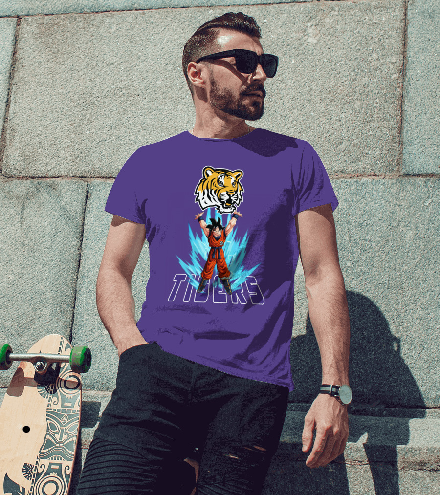 Lsu Tigers Super Saiyan Goku Power Up T-Shirt