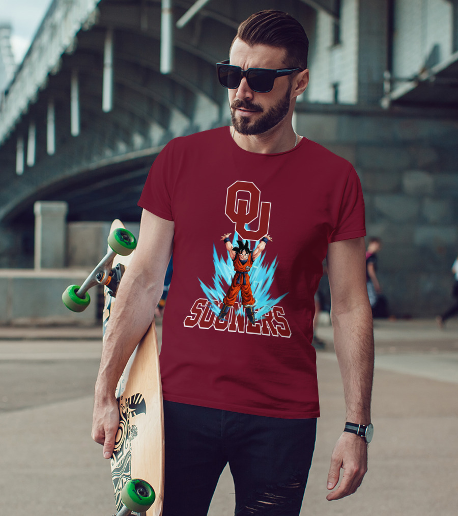 Oklahoma Sooners Ou Songoku Super Saiyan Energy Burst T-Shirt