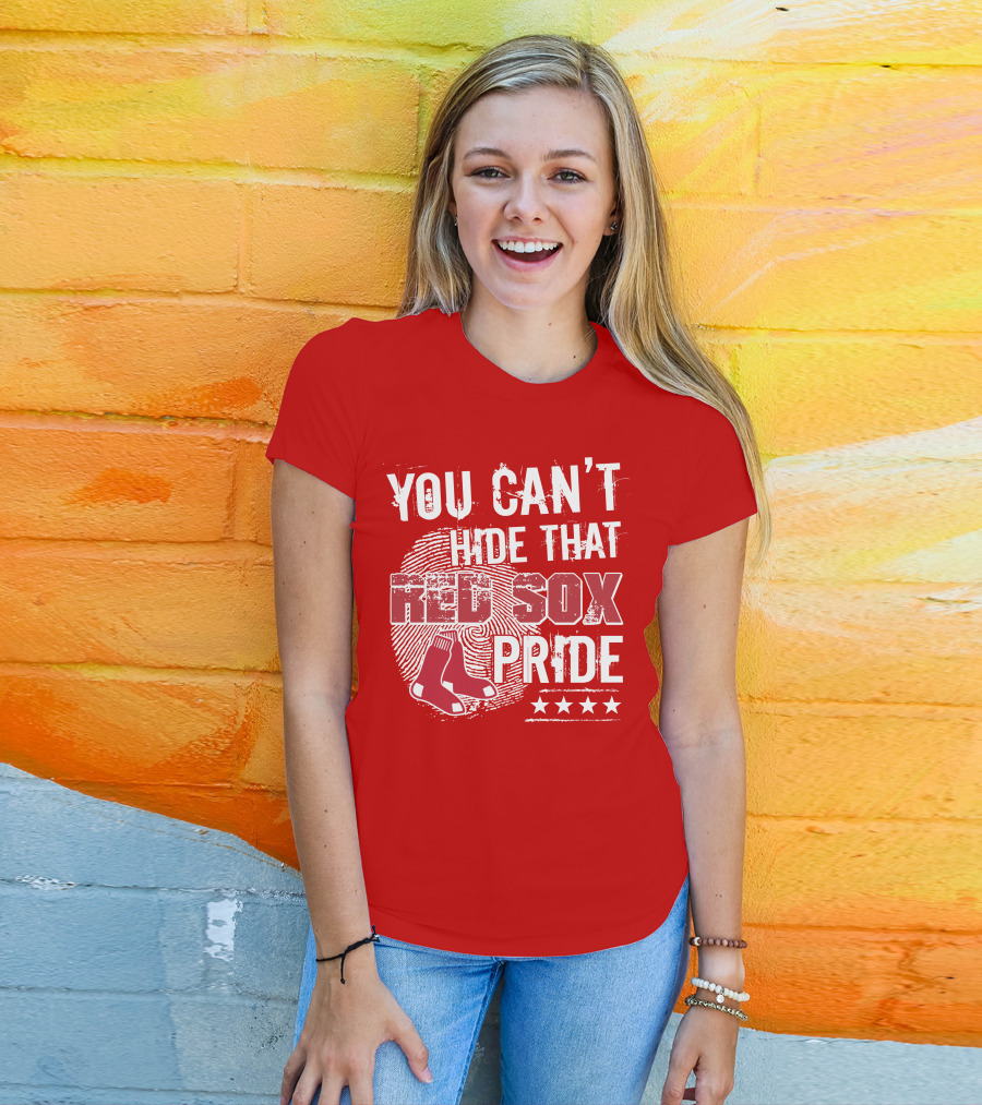 You Can't Hide That Red Sox Pride With Sock And Stars T-Shirt
