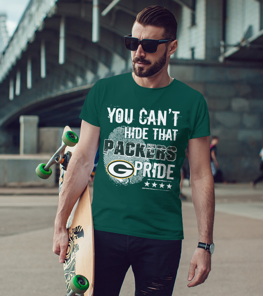 You Can't Hide That Packers Pride Green Bay G Logo Stars T-Shirt