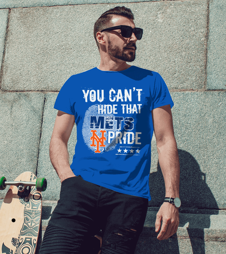 You Can't Hide That Mets Pride With New York Mets Logo And Stars T-Shirt