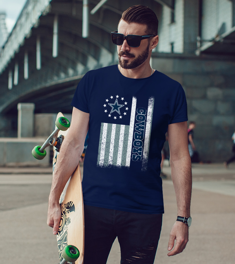 Dallas Cowboys American Flag Star Stripes T-Shirt
