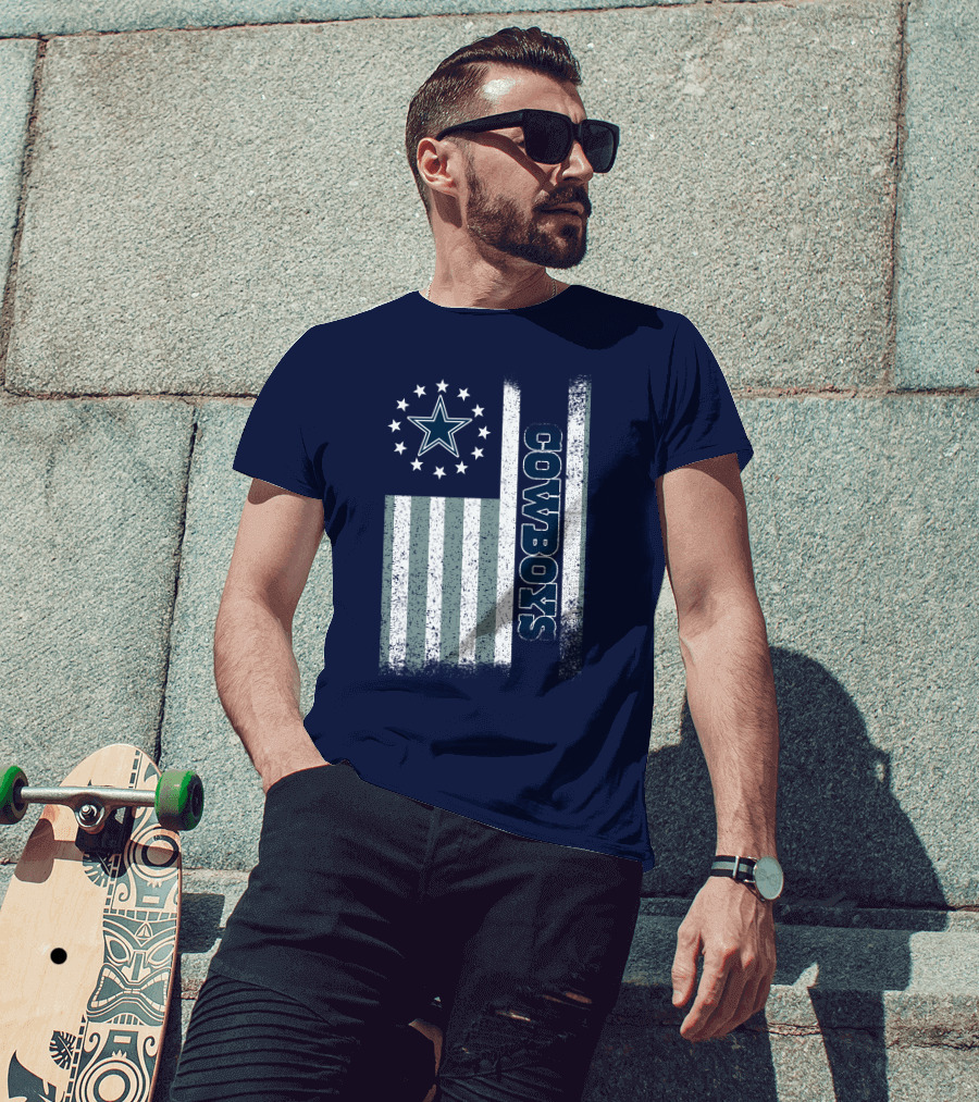Dallas Cowboys American Flag Star Stripes T-Shirt