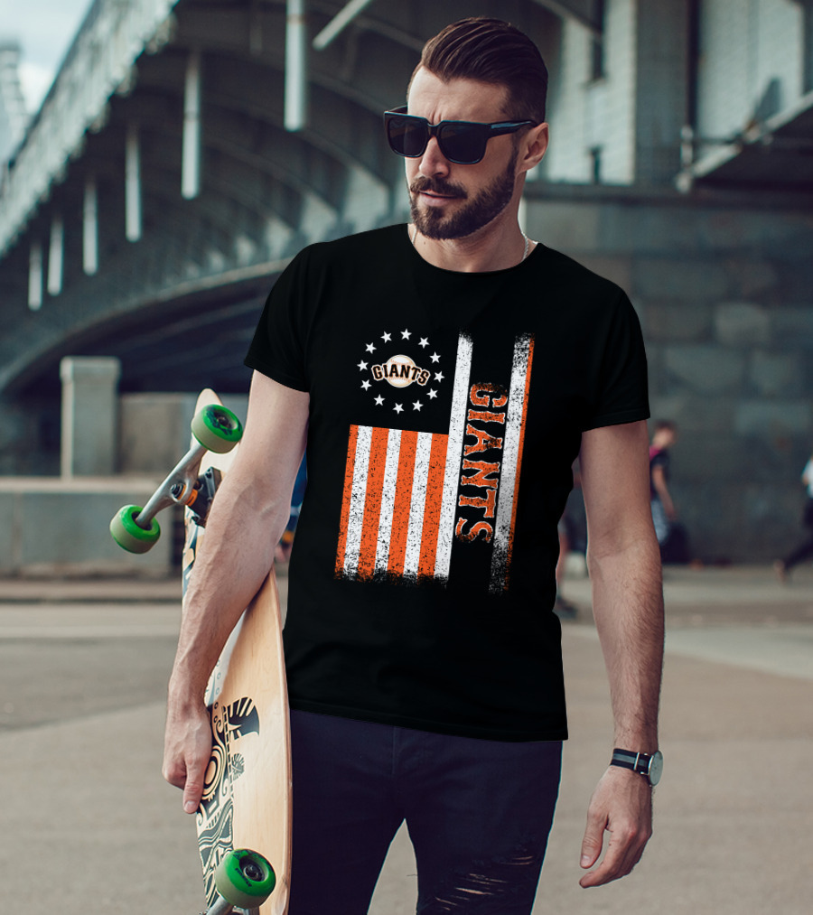 San Francisco Giants American Flag Themed Giants Stars And Stripes T-Shirt