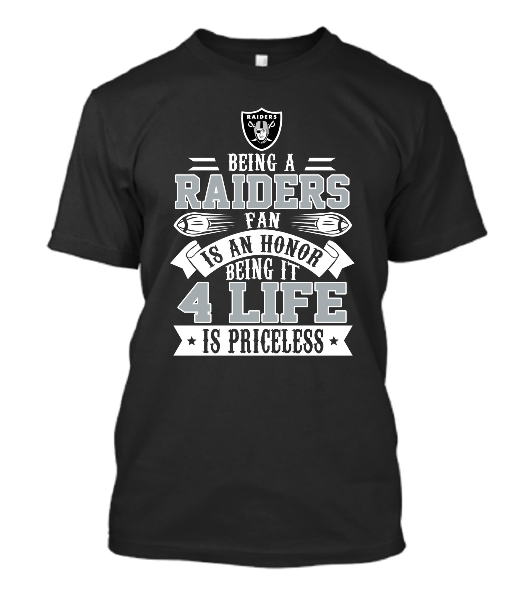 Las Vegas Raiders Fan Honor 4 Life Is Priceless T-Shirt