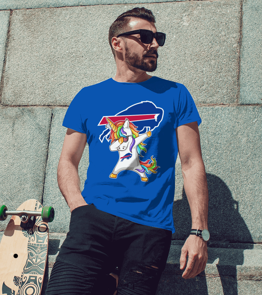 Buffalo Bills Unicorn Dabbing NFL Fan T-Shirt