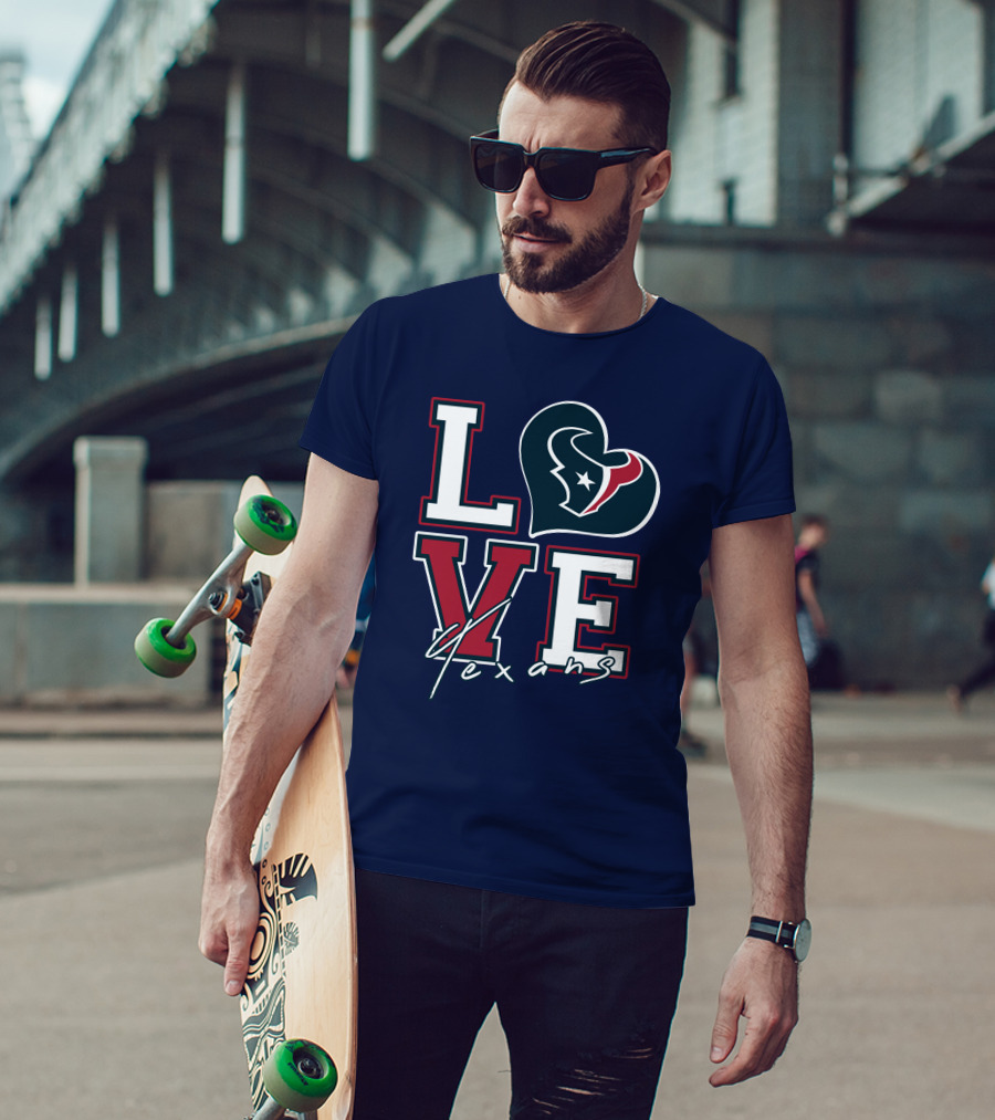 LOVE Houston Texans Logo NFL T-Shirt