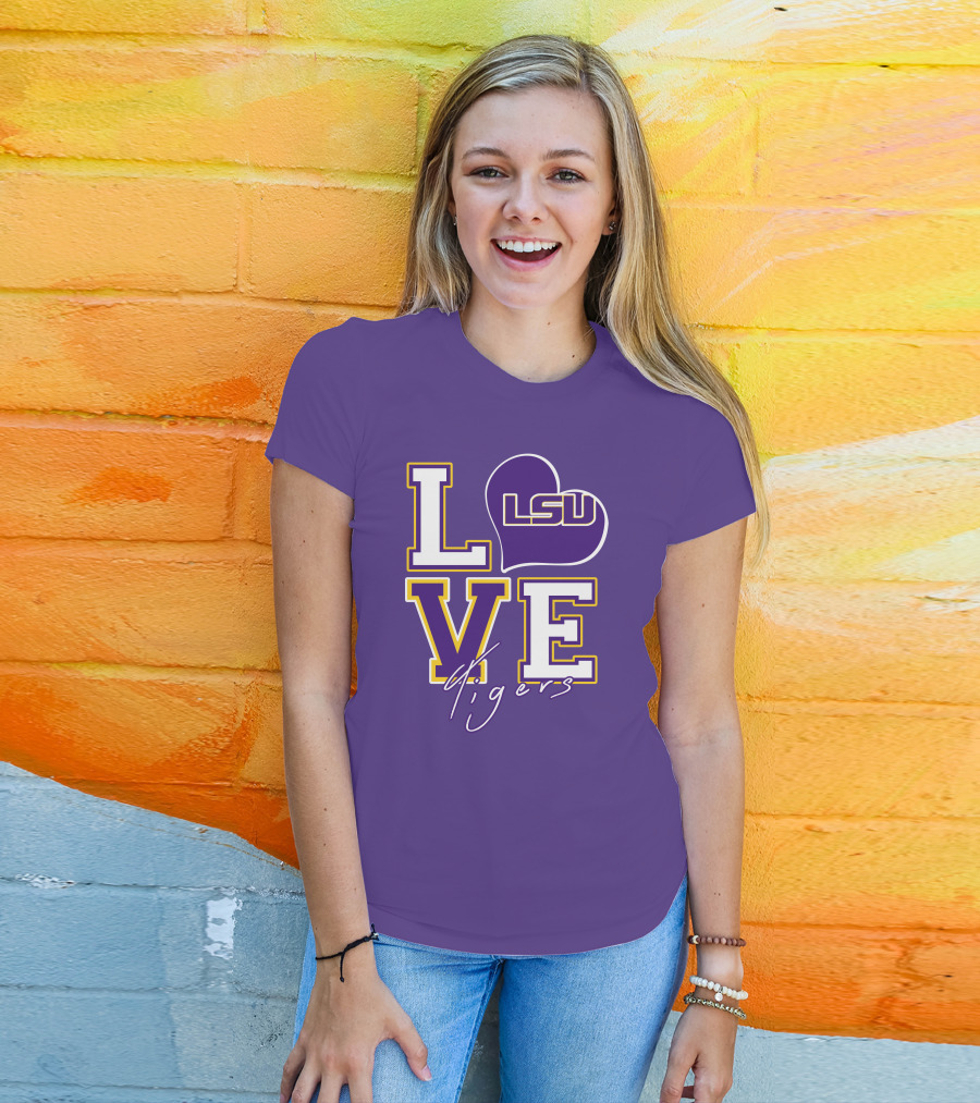 LOVE LSU Tigers T-Shirt