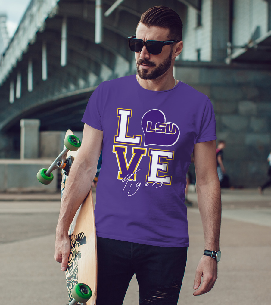 LOVE LSU Tigers T-Shirt