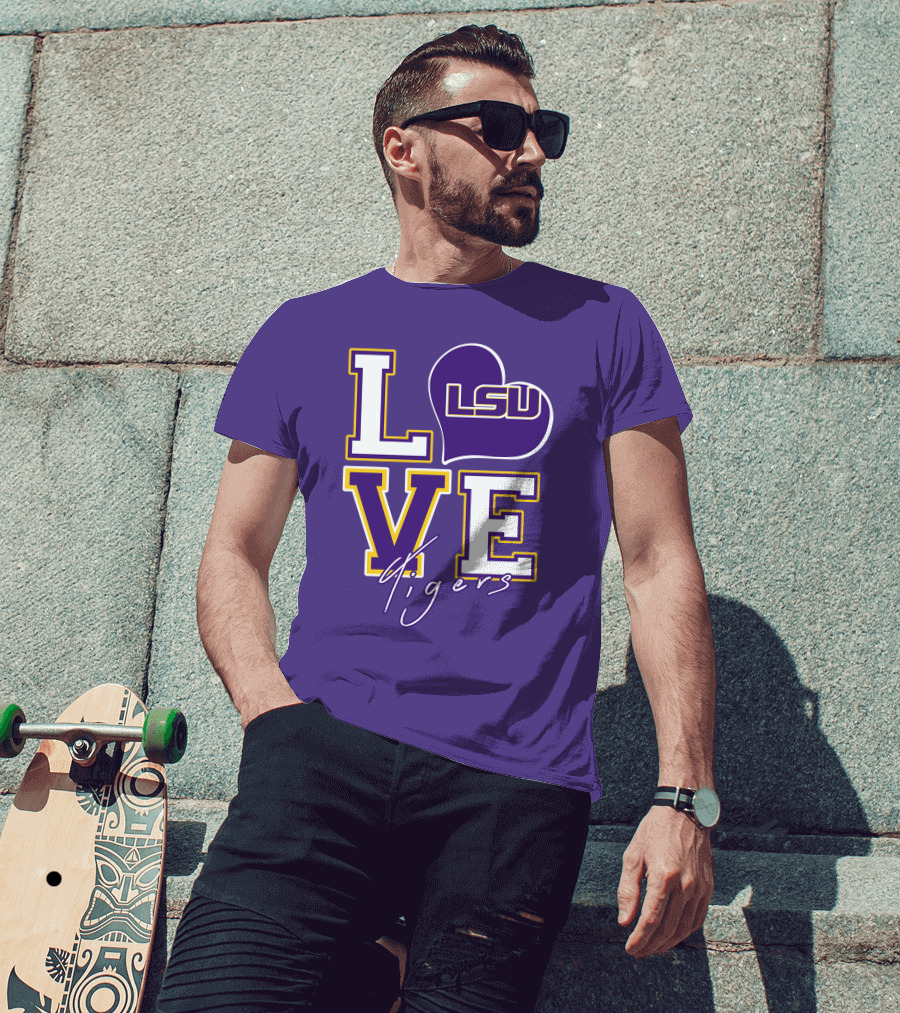 LOVE LSU Tigers T-Shirt