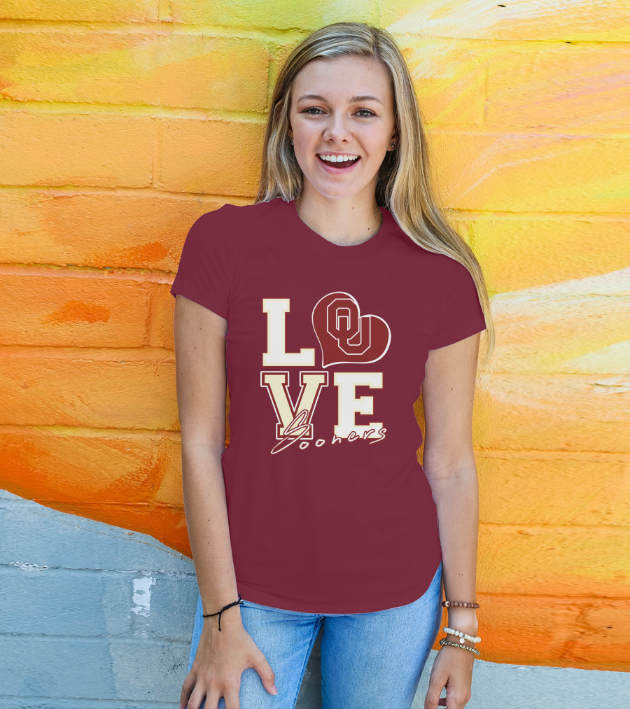 Love OU Heart Sooners T-Shirt