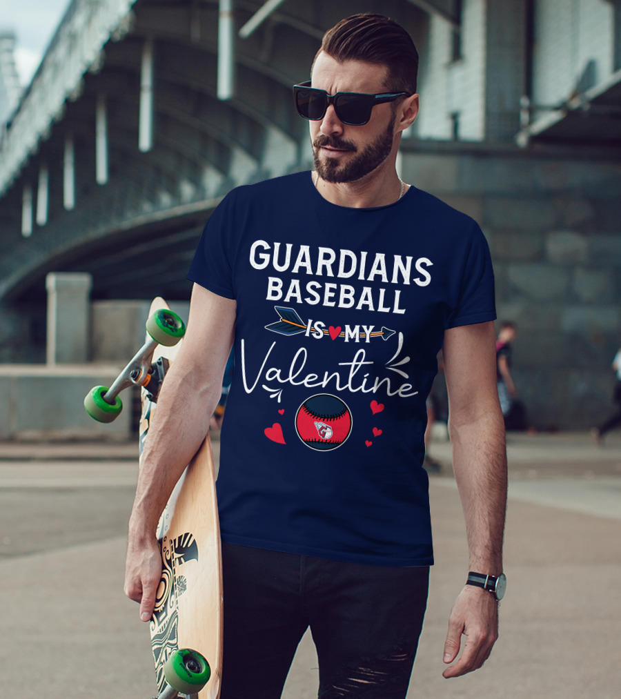 Guardians Baseball Is My Valentine T-Shirt