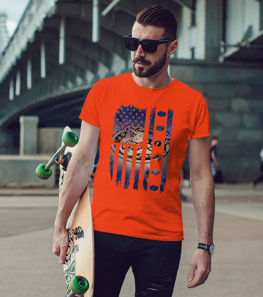 Florida Gators American Flag Stars Stripes T-Shirt