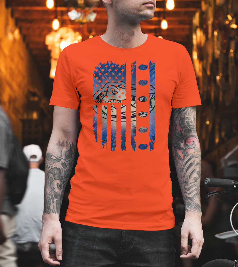 Florida Gators American Flag Stars Stripes T-Shirt