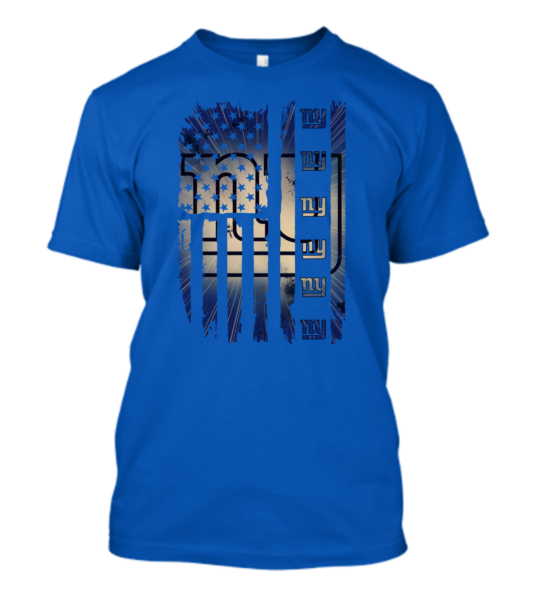 New York Giants Ny American Flag Stars T-Shirt
