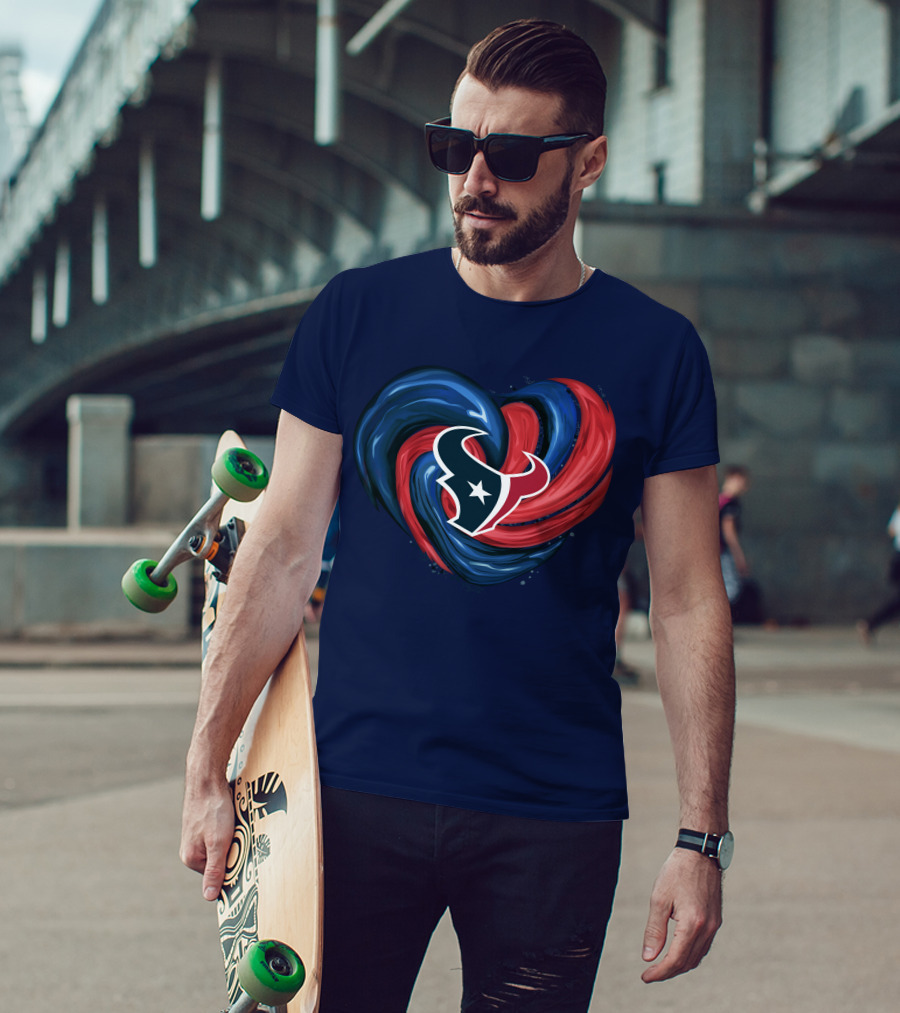 Houston Texans Tornado Heart T-Shirt