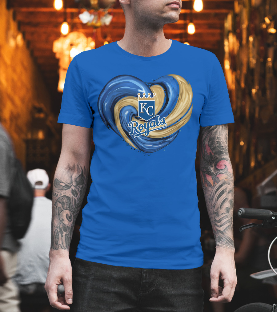 KC Royals Tornado Heart Royals Crest T-Shirt