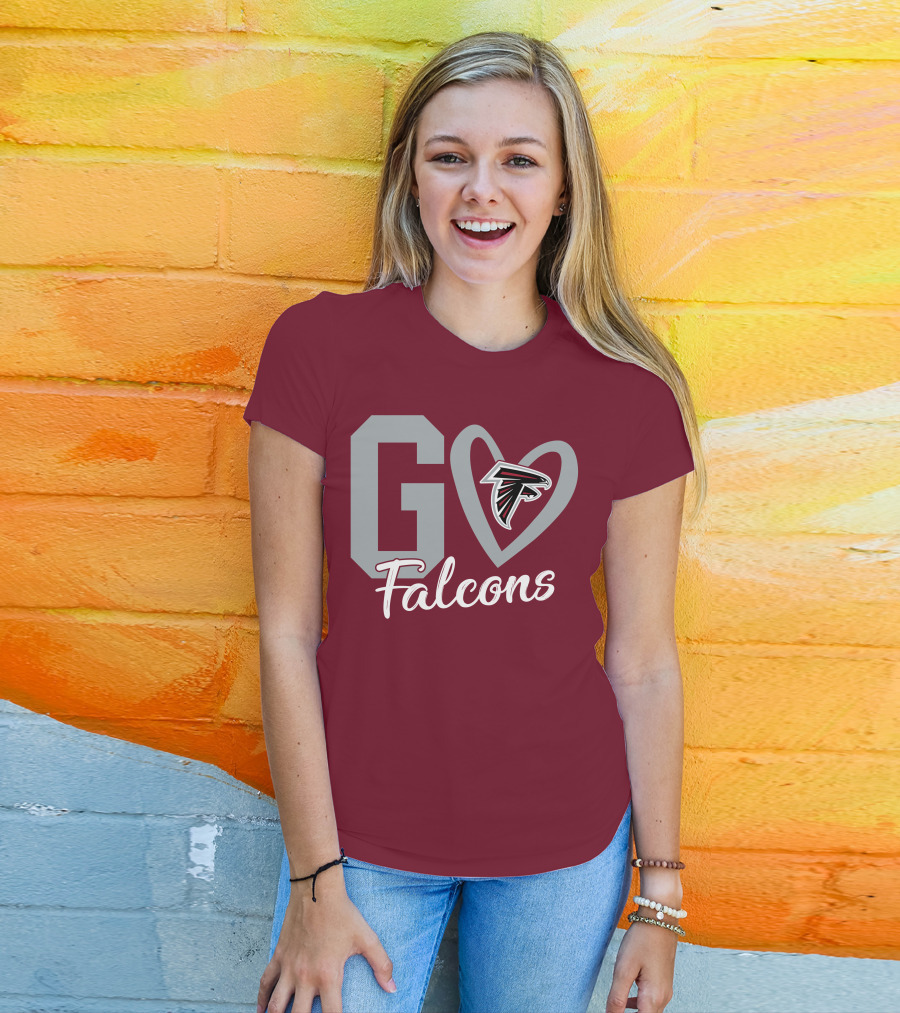 Go Falcons Heart T-Shirt