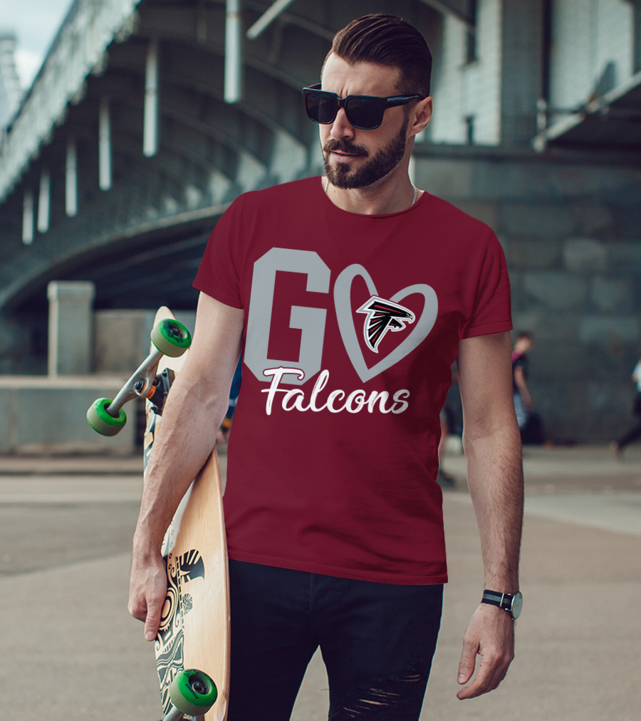 Go Falcons Heart T-Shirt