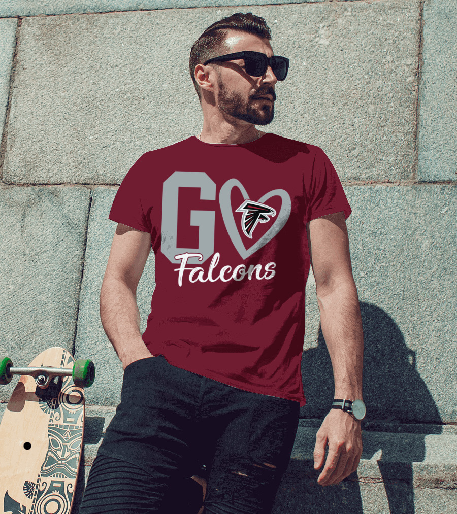 Go Falcons Heart T-Shirt