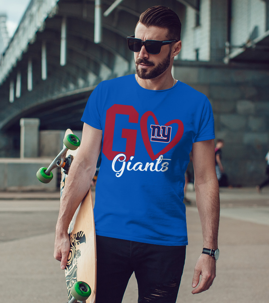 Go Giants NY Giants Heart T-Shirt