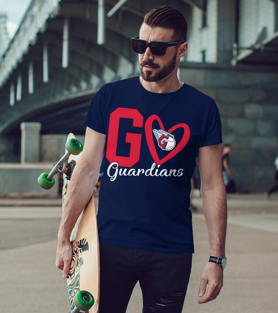 Go Guardians Baseball Heart Winged T-Shirt