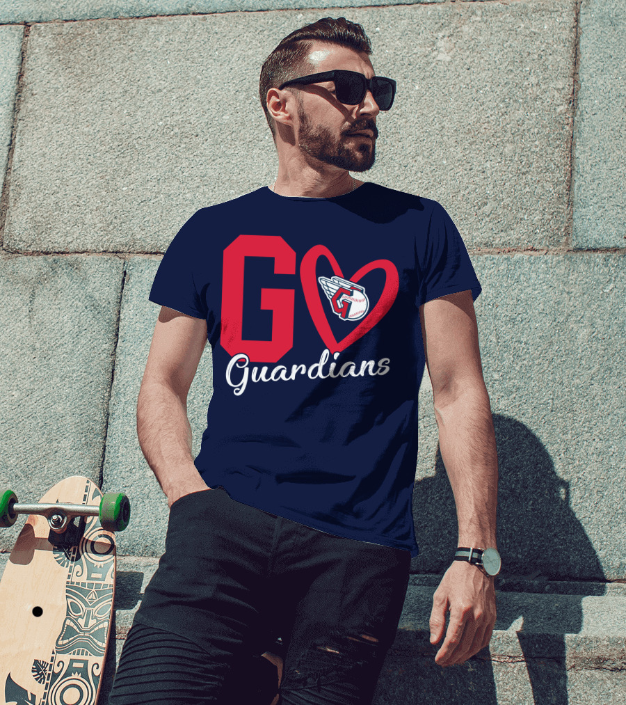 Go Guardians Baseball Heart Winged T-Shirt