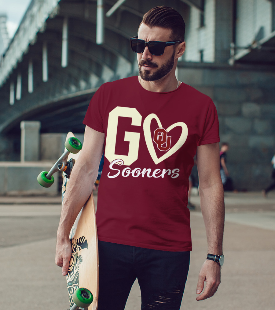 Go Sooners OU Heart T-Shirt