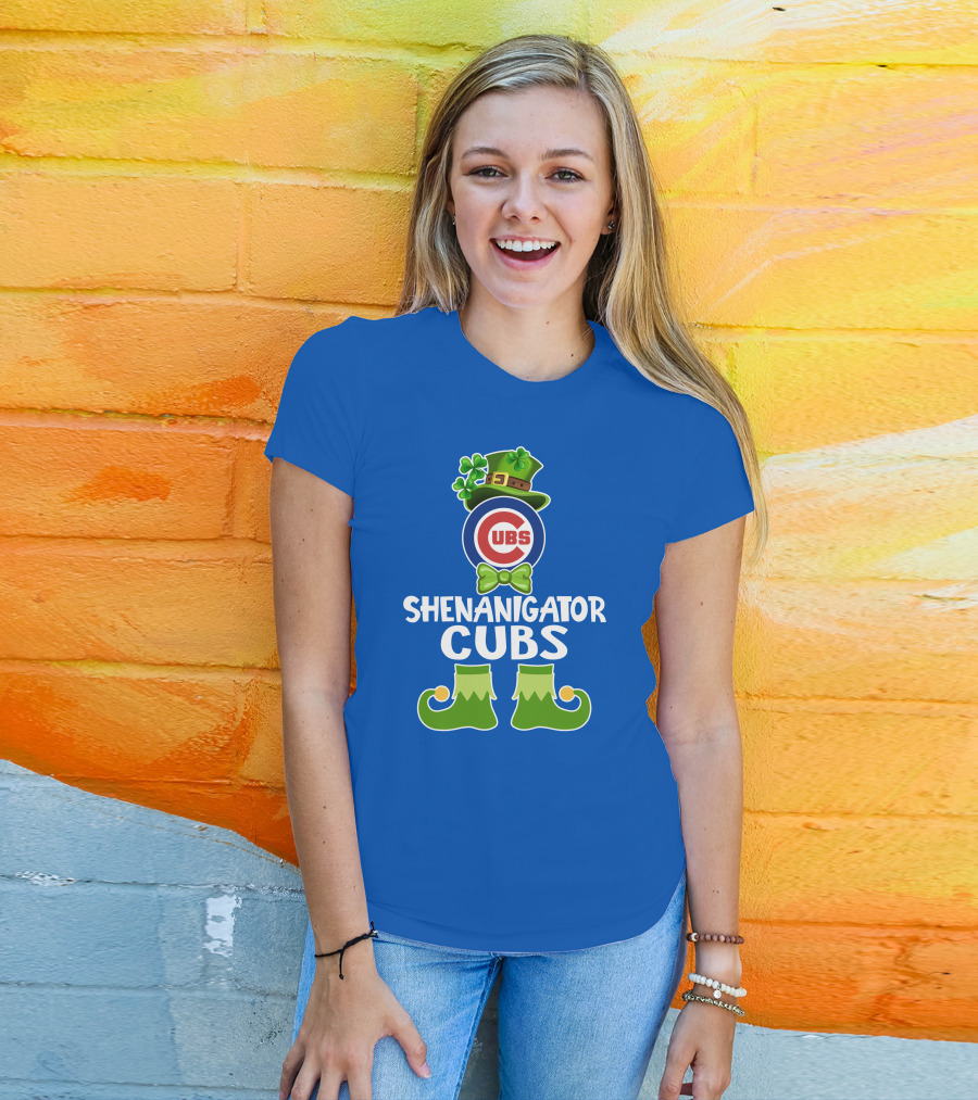 Shenanigator Leprechaun Chicago Cubs St. Patrick's Day Fun T-Shirt