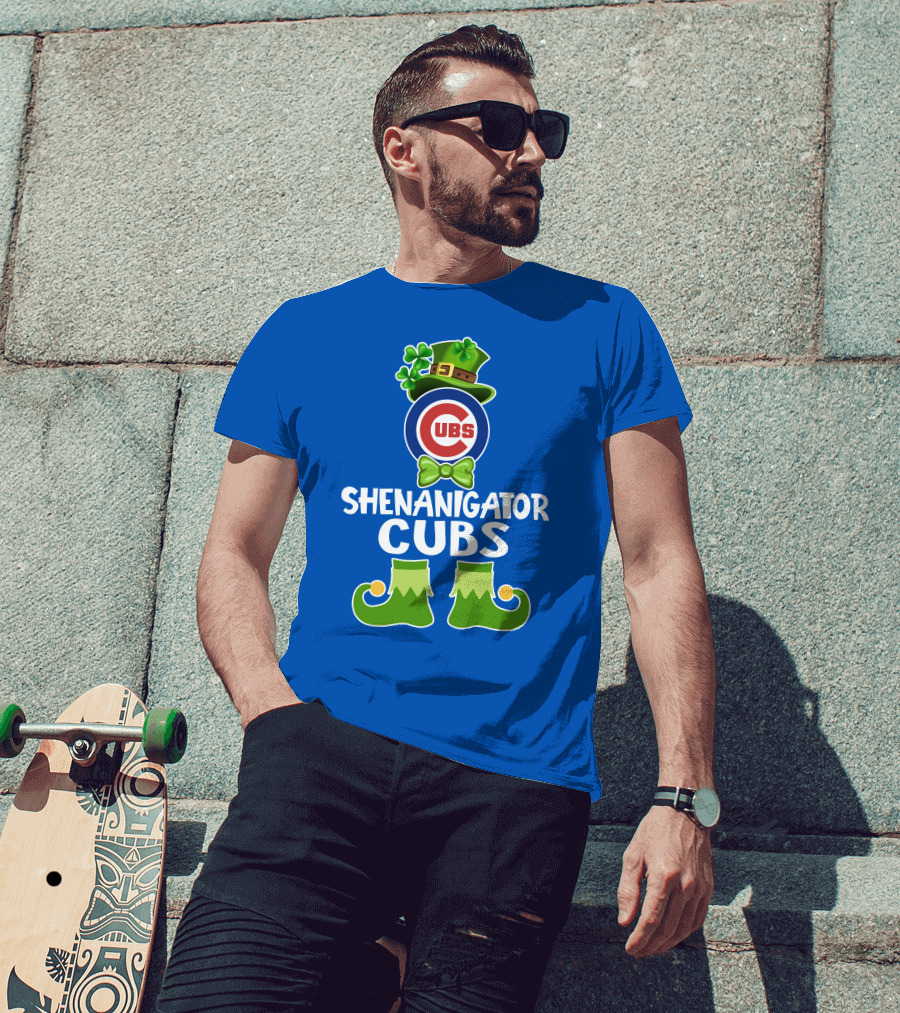 Shenanigator Leprechaun Chicago Cubs St. Patrick's Day Fun T-Shirt