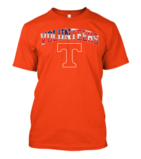 Tennessee Volunteers American Flag T T-Shirt
