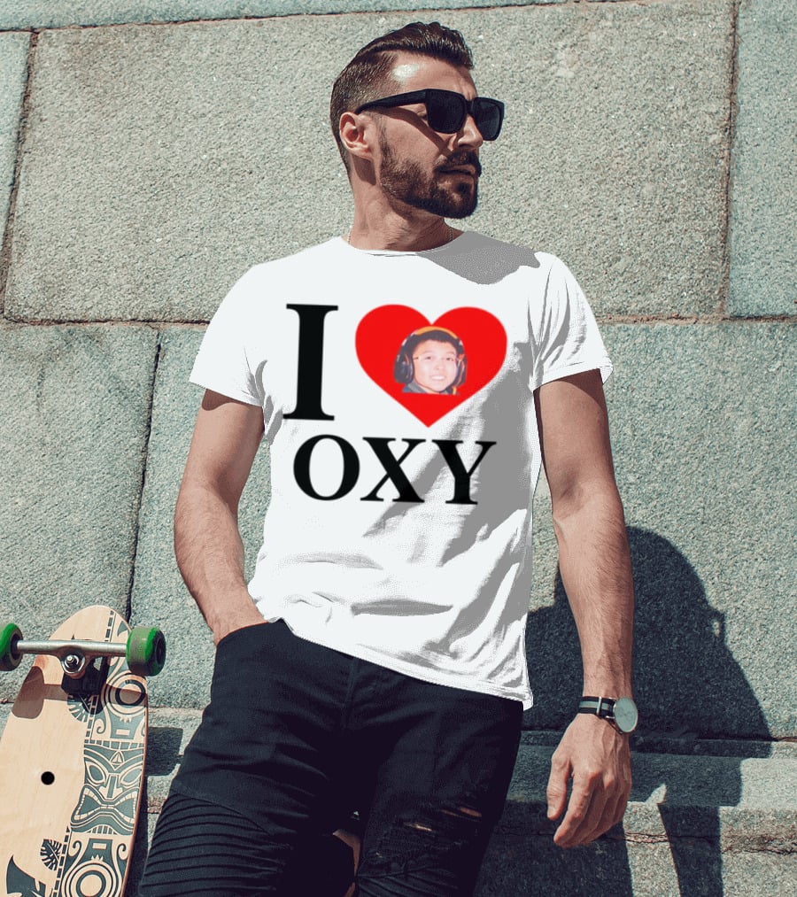 V1c I Heart Oxy Kid Headphones T-Shirt