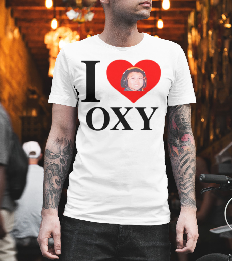 V1c I Heart Oxy Kid Headphones T-Shirt