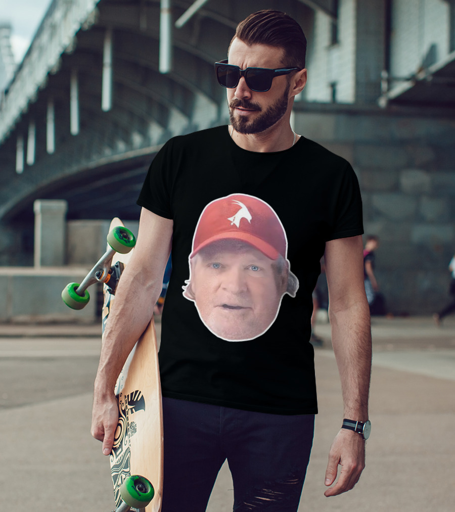 John Kruk Philadelphia Phillies Red Cap With White Goat Icon T-Shirt