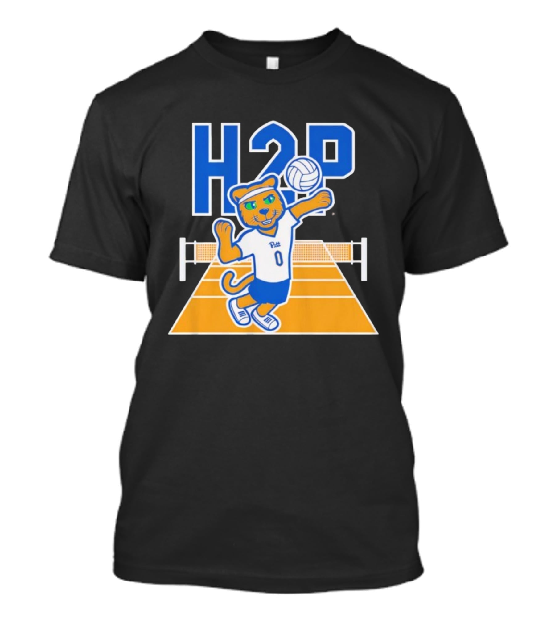Pitt H2P Volleyball Roc Mascot Sports Team Apparel T-Shirt