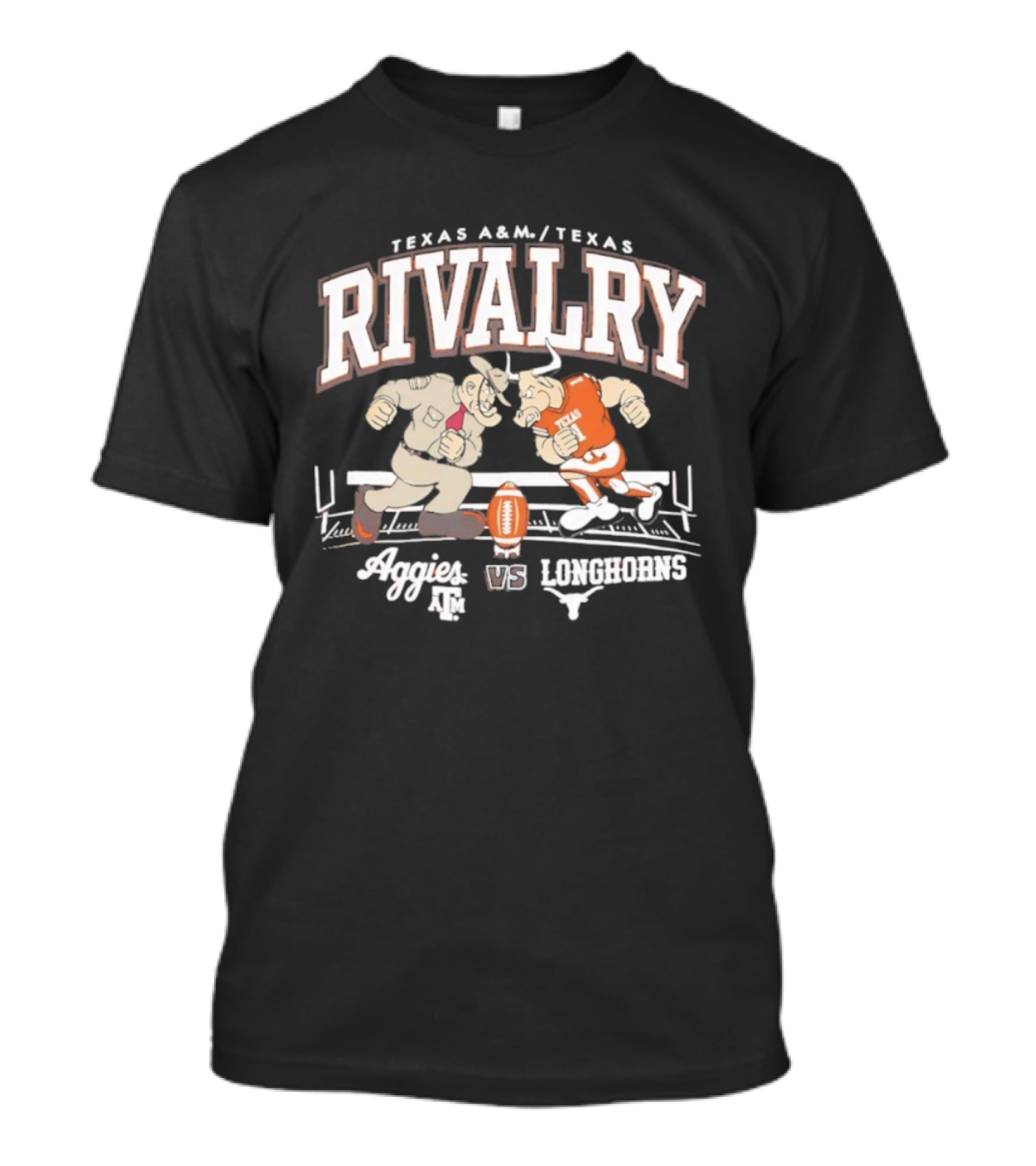 Texas A&M Texas Rivalry Aggies Vs Longhorns Football 2025 T-Shirt