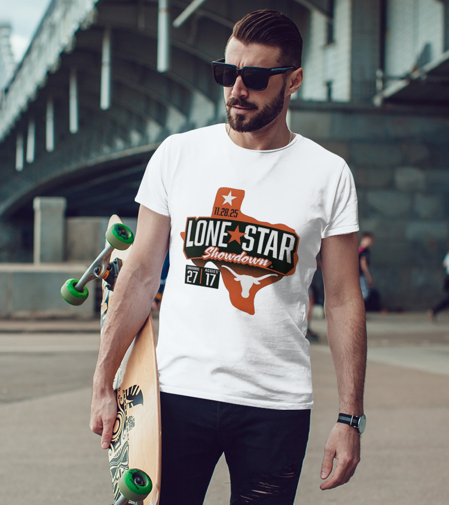 11.28.25 Lone Star Showdown Texas Longhorns 27 Aggies 17 T-Shirt