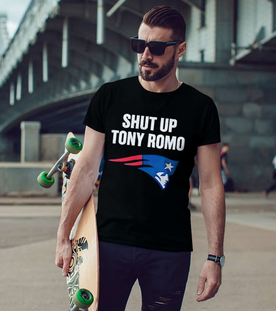 Shut Up Tony Romo New England Patriots T-Shirt
