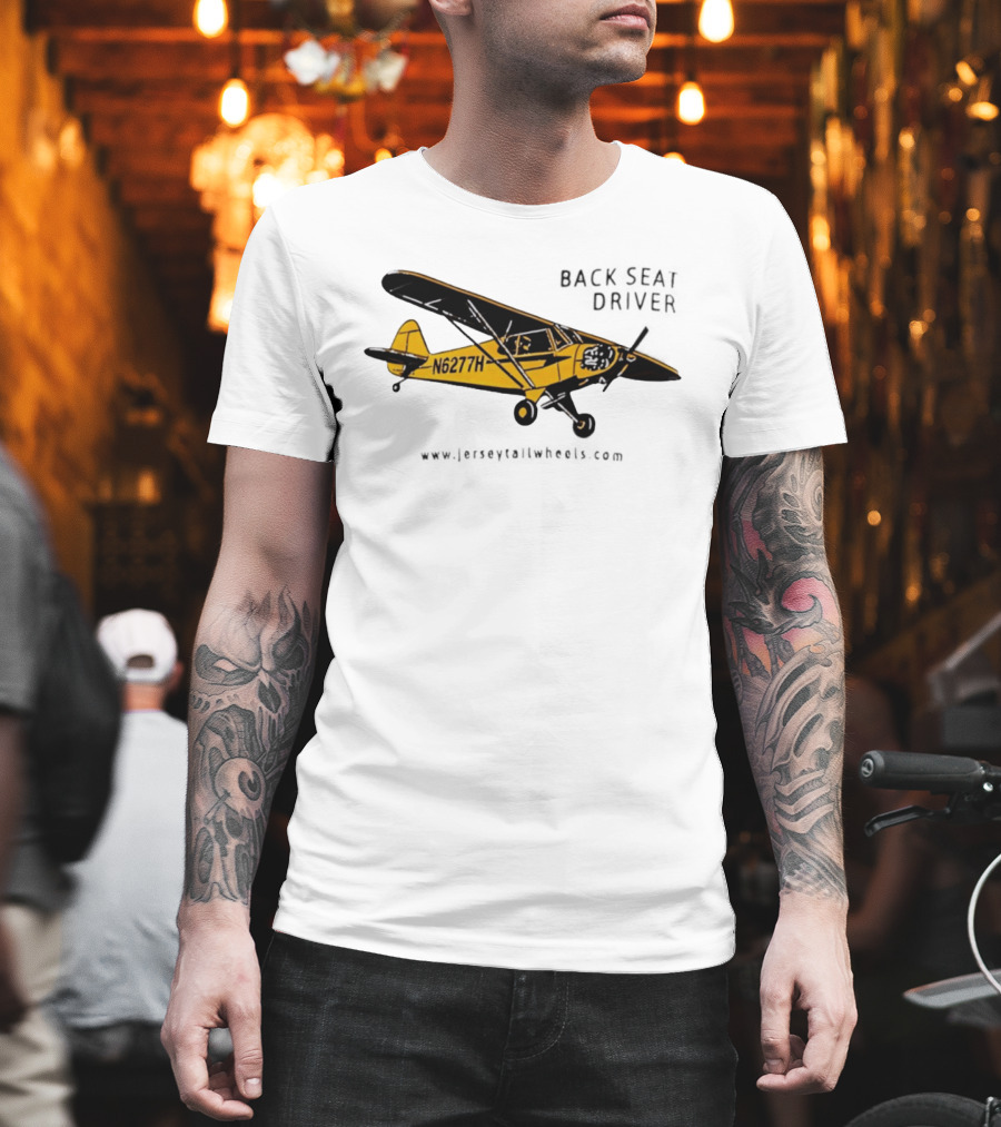 Back Seat Driver N6277H Yellow Aircraft T-Shirt