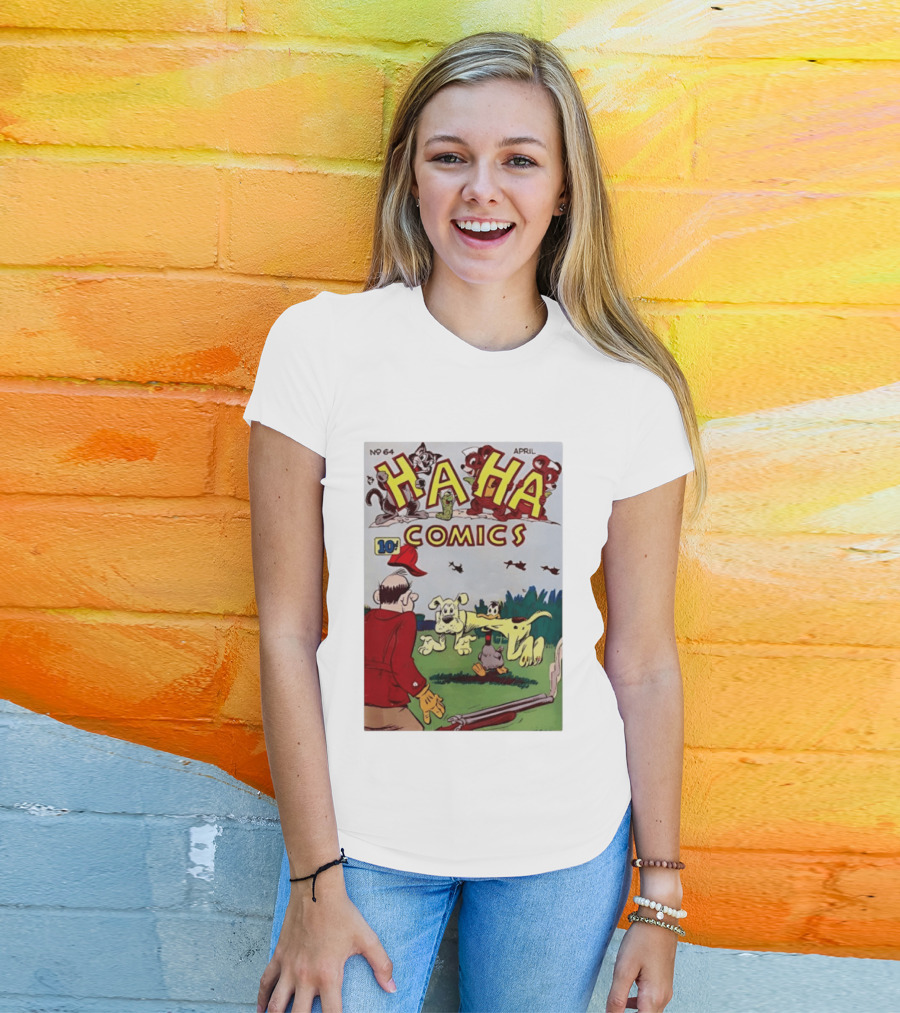 Ha Ha Comics No 64 April 10 Cent Vintage Cover T-Shirt