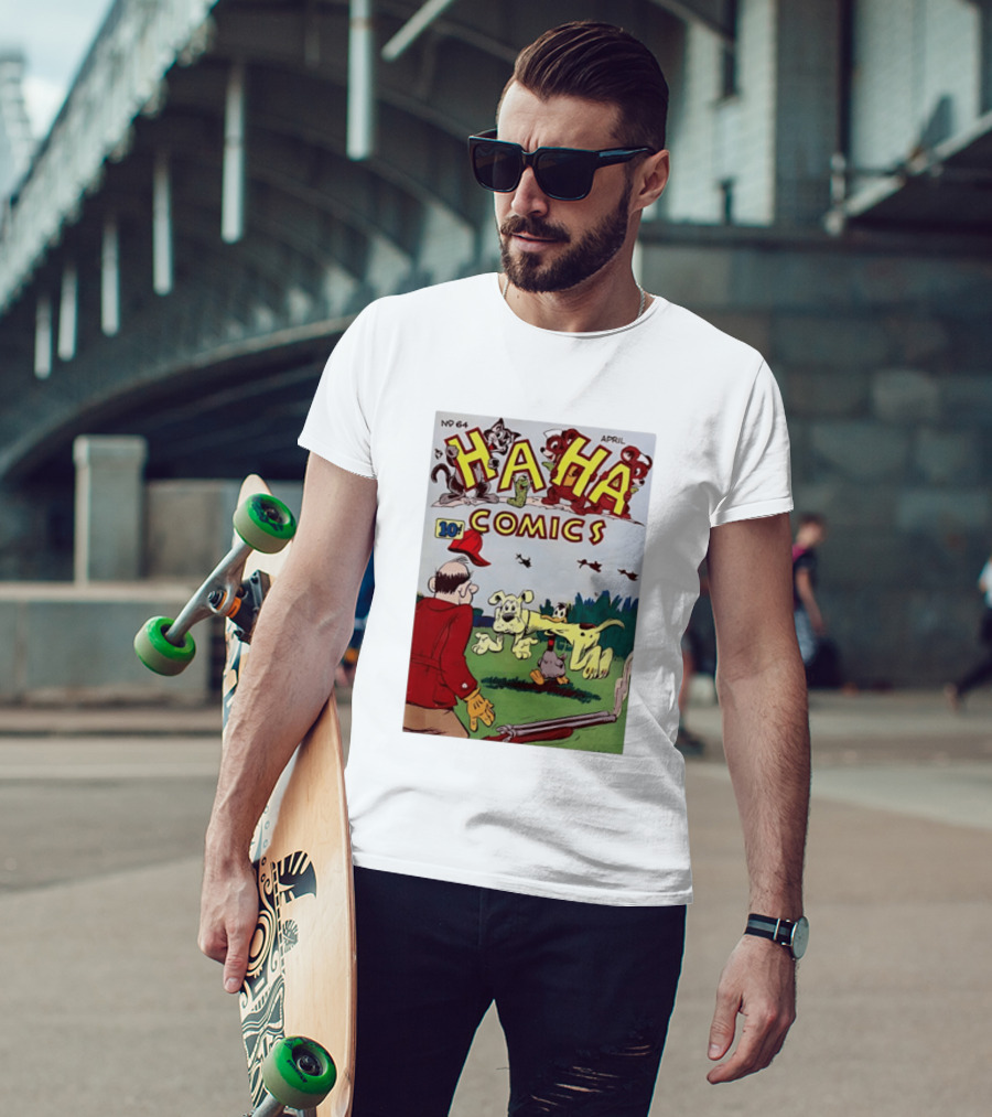 Ha Ha Comics No 64 April 10 Cent Vintage Cover T-Shirt