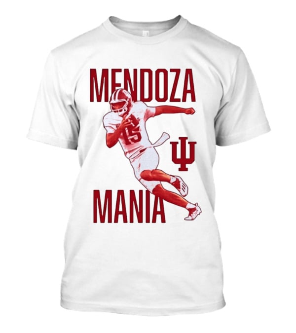 Mendoza Mania Indiana Hoosiers Football Player Action Icon IU T-Shirt