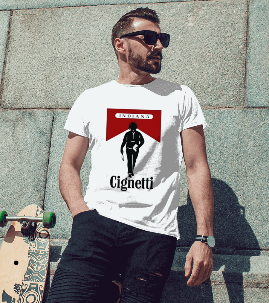 Indiana Cignetti Coach Marlboro Cigarette T-Shirt
