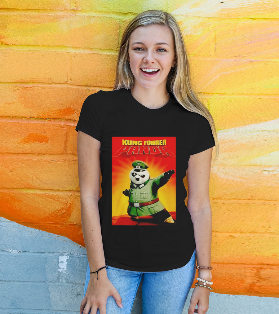 Kung Fuhrer Panda Parody Martial Arts Soldier Pun T-Shirt