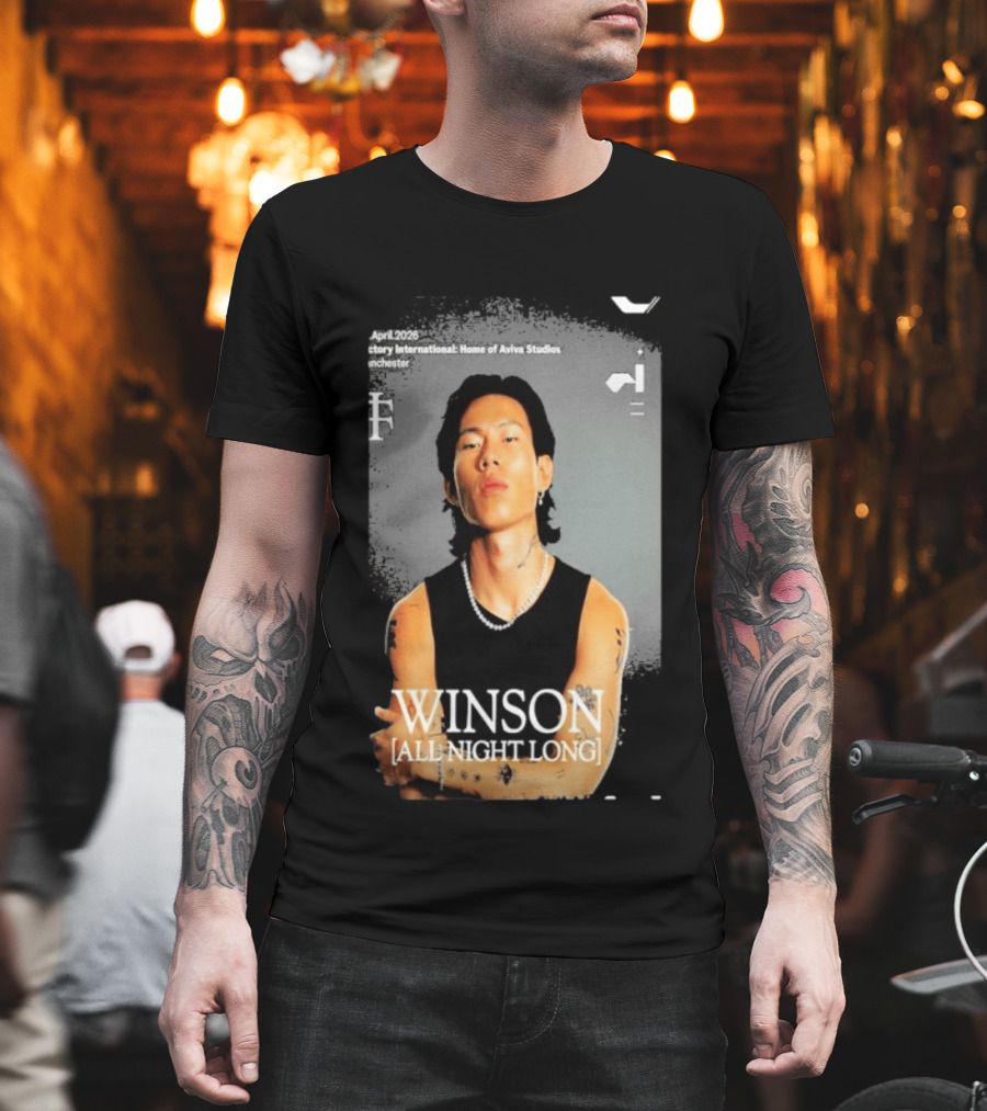 Winson All Night Long Factory International Home of Aviva Studios Manchester April 2026 T-Shirt